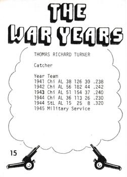 1977 TCMA The War Years #15 Thomas Turner Back