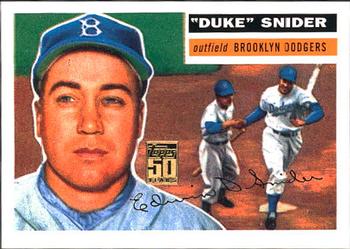 2001 Topps - Through the Years Reprints #7 Duke Snider Front