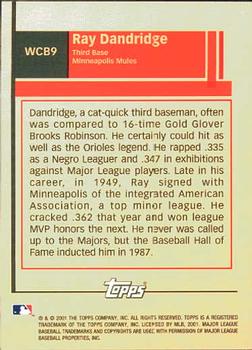 2001 Topps - What Could Have Been #WCB9 Ray Dandridge Back