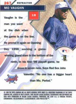 1999 Finest - Refractors #267 Mo Vaughn Back
