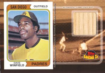 2001 Topps American Pie - Rookie Reprint Relics #BBRR-DW Dave Winfield Front