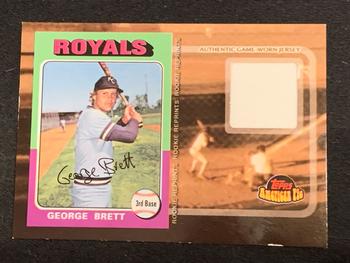 2001 Topps American Pie - Rookie Reprint Relics #BBRR-GB George Brett Front