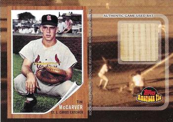 2001 Topps American Pie - Rookie Reprint Relics #BBRR-TM Tim McCarver Front