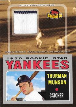 2001 Topps American Pie - Rookie Reprint Relics #BBRR-TM2 Thurman Munson Front