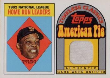 2001 Topps American Pie - Timeless Classics Relics #BBTC7 Willie Mays Front