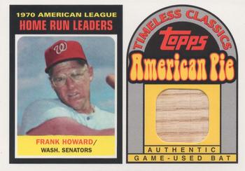 2001 Topps American Pie - Timeless Classics Relics #BBTC23 Frank Howard Front