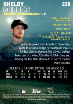 2016 Stadium Club - First Day Issue #239 Shelby Miller Back