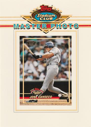 1993 Stadium Club - Master Photos Members Only #NNO Jose Canseco Front