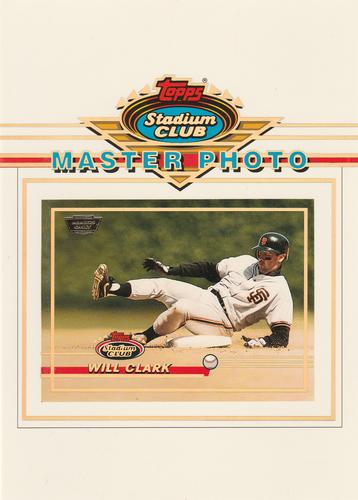 1993 Stadium Club - Master Photos Members Only #NNO Will Clark Front