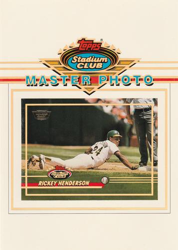 1993 Stadium Club - Master Photos Members Only #NNO Rickey Henderson Front