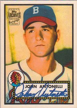 2001 Topps Archives - Autographs #TAA1 Johnny Antonelli Front