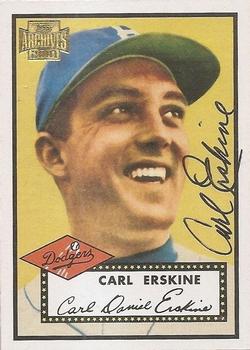 2001 Topps Archives - Autographs #TAA7 Carl Erskine Front