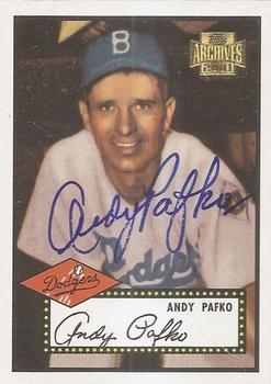 2001 Topps Archives - Autographs #TAA19 Andy Pafko Front