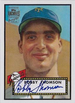 2001 Topps Archives - Autographs #TAA32 Bobby Thomson Front