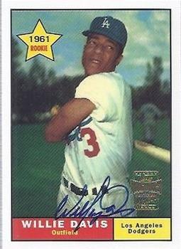 2001 Topps Archives - Autographs #TAA70 Willie Davis Front