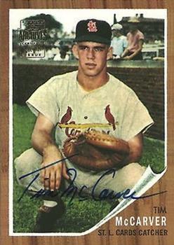 2001 Topps Archives - Autographs #TAA77 Tim McCarver Front