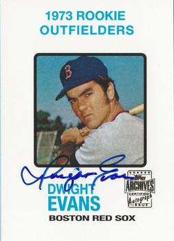 2001 Topps Archives - Autographs #TAA135 Dwight Evans Front