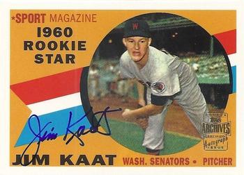 2001 Topps Archives - Autographs #TAA141 Jim Kaat Front