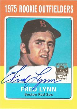 2001 Topps Archives - Autographs #TAA147 Fred Lynn Front