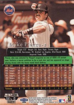 1999 Flair Showcase #13 Mike Piazza Back
