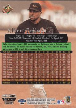 1999 Flair Showcase #41 Albert Belle Back