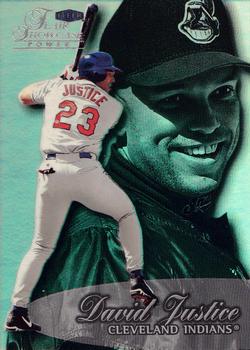 1999 Flair Showcase #111 David Justice Front