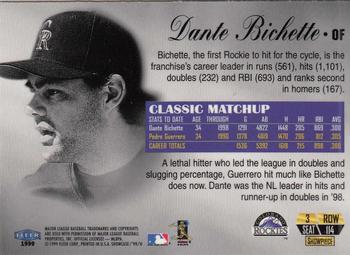 1999 Flair Showcase #114 Dante Bichette Back