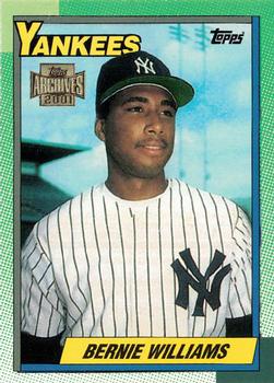 2001 Topps - Future Archives Rookie Reprints #9 Bernie Williams Front