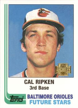 2001 Topps - Future Archives Rookie Reprints #3 Cal Ripken Jr. Front