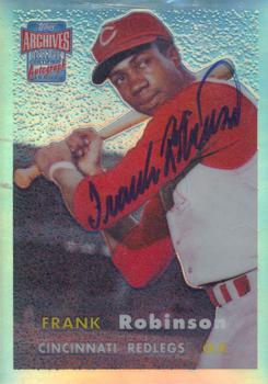 2001 Topps Archives Reserve - Rookie Reprint Autographs #ARA5 Frank Robinson Front