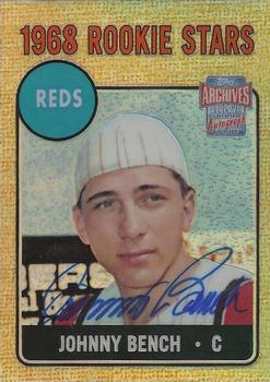 2001 Topps Archives Reserve - Rookie Reprint Autographs #ARA8 Johnny Bench Front