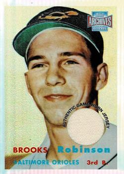 2001 Topps Archives Reserve - Rookie Reprint Relics #ARR1 Brooks Robinson Front