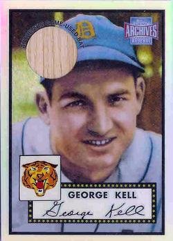 2001 Topps Archives Reserve - Rookie Reprint Relics #ARR30 George Kell Front
