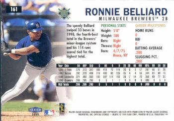 1999 Fleer Tradition #161 Ronnie Belliard Back