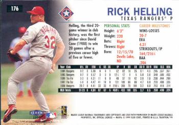 1999 Fleer Tradition #176 Rick Helling Back
