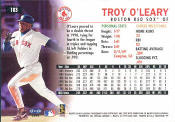 1999 Fleer Tradition #183 Troy O'Leary Back