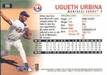 1999 Fleer Tradition #223 Ugueth Urbina Back