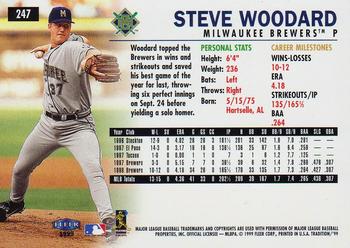 1999 Fleer Tradition #247 Steve Woodard Back