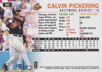 1999 Fleer Tradition #262 Calvin Pickering Back