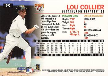 1999 Fleer Tradition #392 Lou Collier Back
