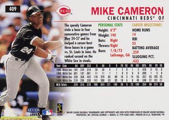 1999 Fleer Tradition #409 Mike Cameron Back