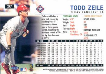 1999 Fleer Tradition #277 Todd Zeile Back
