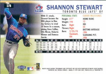 1999 Fleer Tradition #278 Shannon Stewart Back