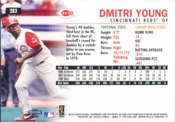 1999 Fleer Tradition #283 Dmitri Young Back