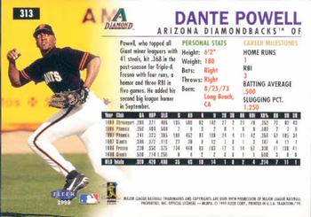 1999 Fleer Tradition #313 Dante Powell Back