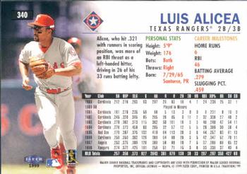 1999 Fleer Tradition #340 Luis Alicea Back