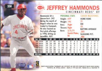 1999 Fleer Tradition #350 Jeffrey Hammonds Back