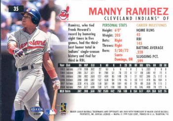 1999 Fleer Tradition #35 Manny Ramirez Back