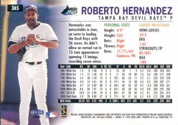 1999 Fleer Tradition #365 Roberto Hernandez Back