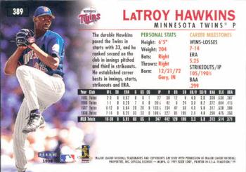 1999 Fleer Tradition #389 LaTroy Hawkins Back
